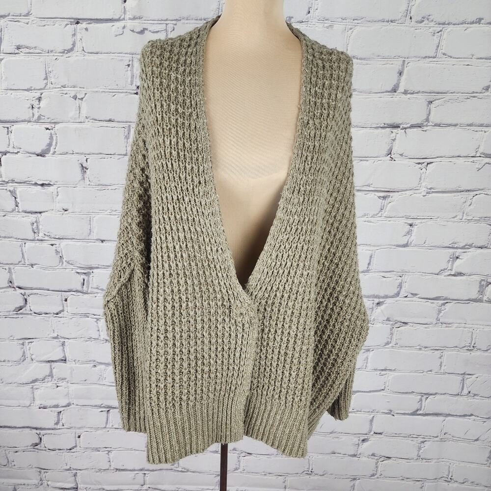 Free People Cardigan oversized Teak Breeze Womens XS cozycore cabincore Boho